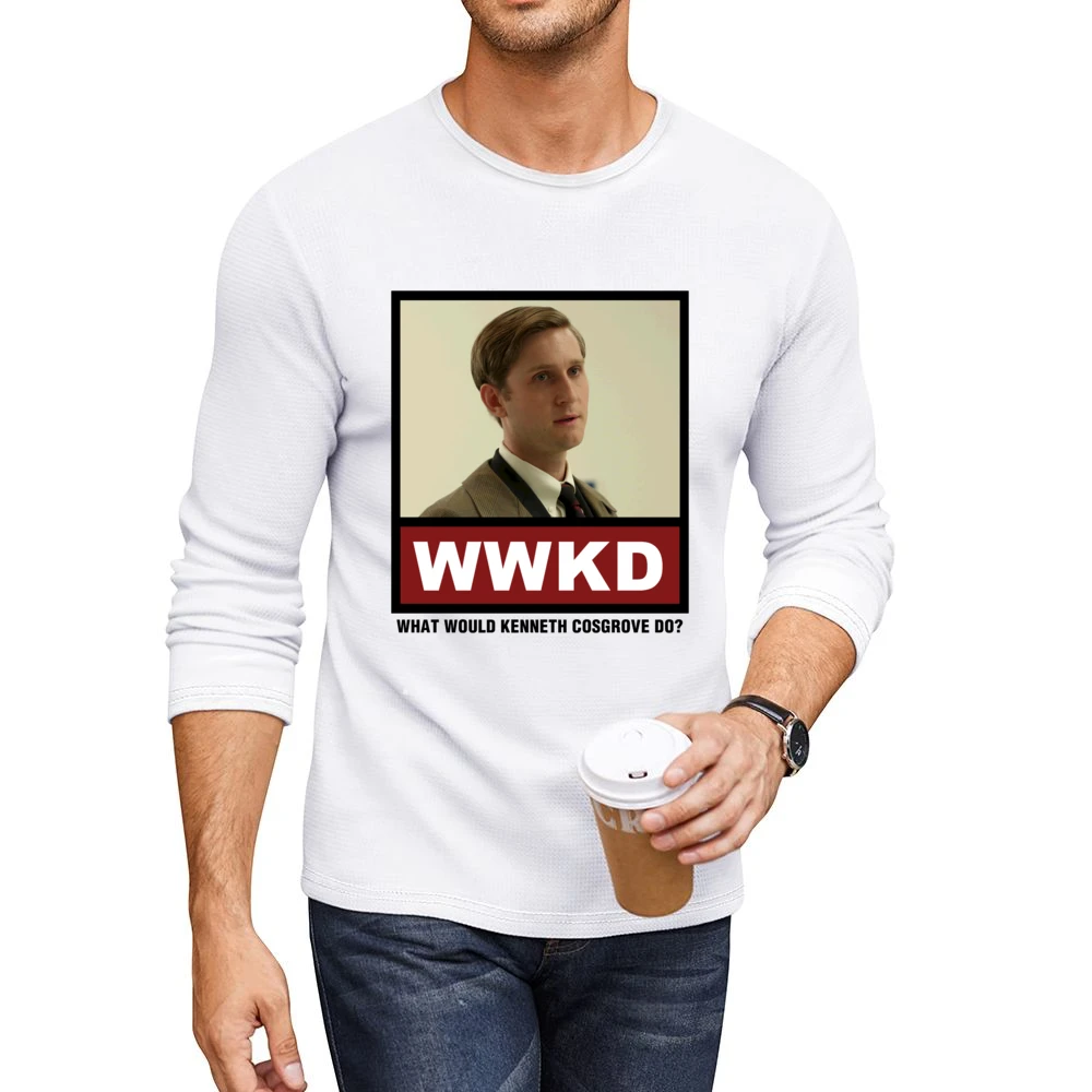 What Would Kenneth Cosgrove Do WWKD Mad Men Men CrewNeck Long Sleeve T-Shirt