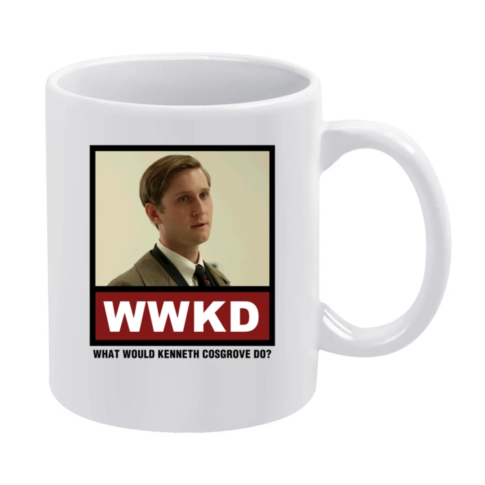 What Would Kenneth Cosgrove Do WWKD Mad Men White Mug