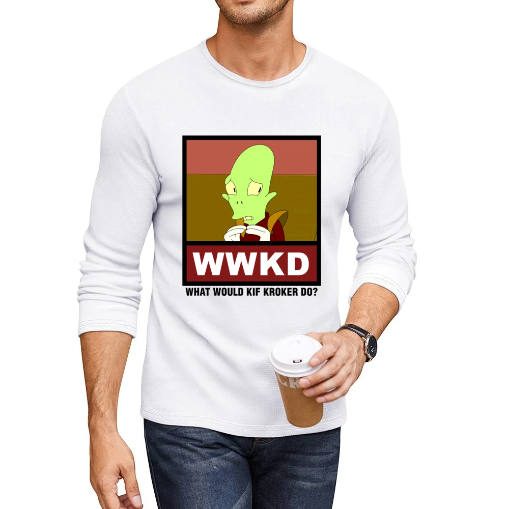 What Would Kif Kroker Do WWKD Futurama Men CrewNeck Long Sleeve T-Shirt
