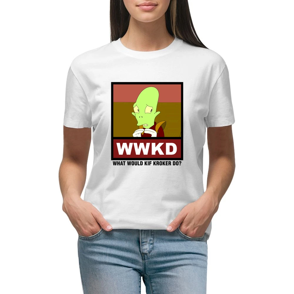 What Would Kif Kroker Do WWKD Futurama Premium Women Ladies T-shirt