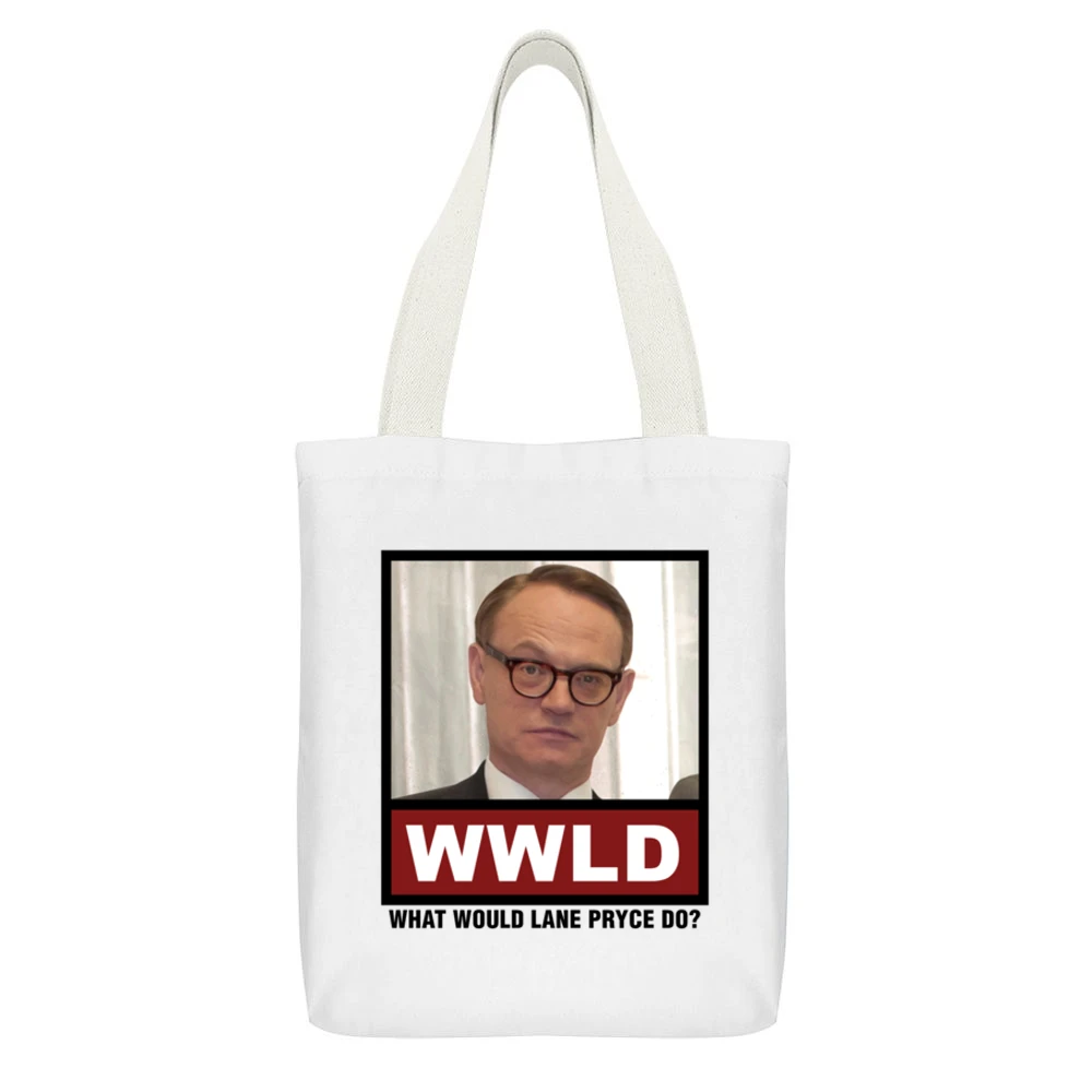 What Would Lana Kane Do WWLD Archer White Canvas Tote Shopping Bag With Interior Pocket