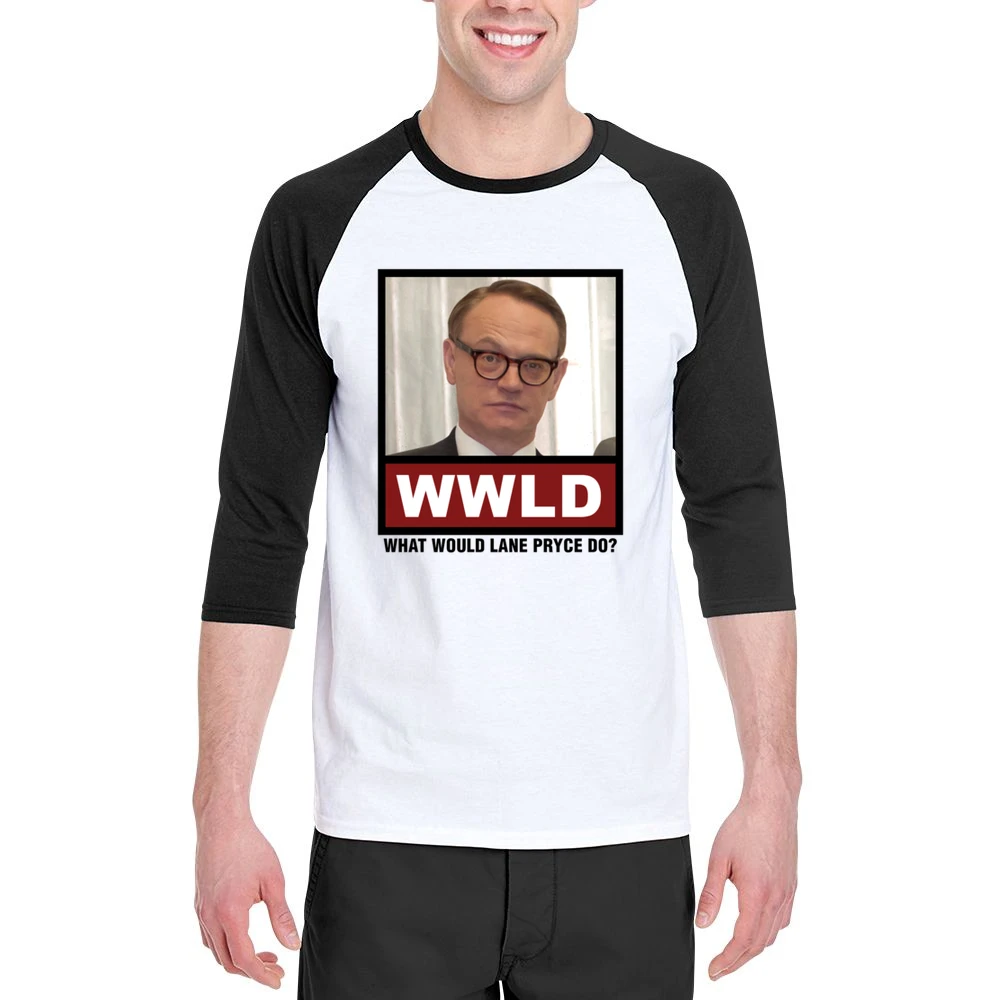 What Would Lane Pryce Do WWLD Mad Men Men 3/4 Sleeve T-Shirt