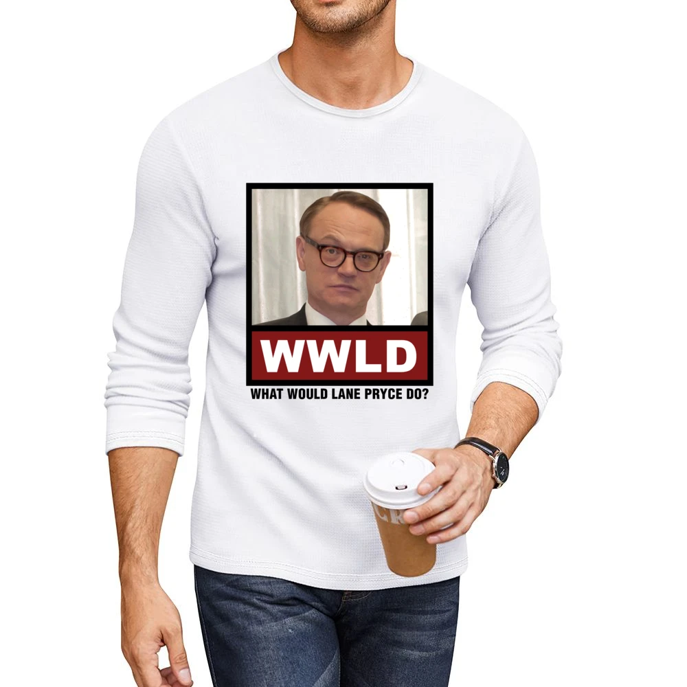 What Would Lane Pryce Do WWLD Mad Men Men CrewNeck Long Sleeve T-Shirt