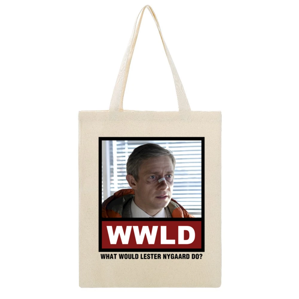 What Would Lindsay Bluth Do WWLD Arrested Development Beige Canvas Tote Shopping Bag