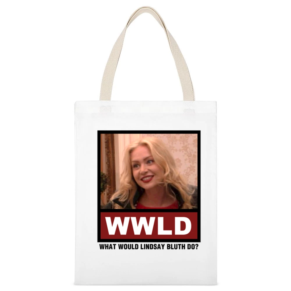 What Would Lip Do WWLD Shameless White Canvas Tote Shopping Bag