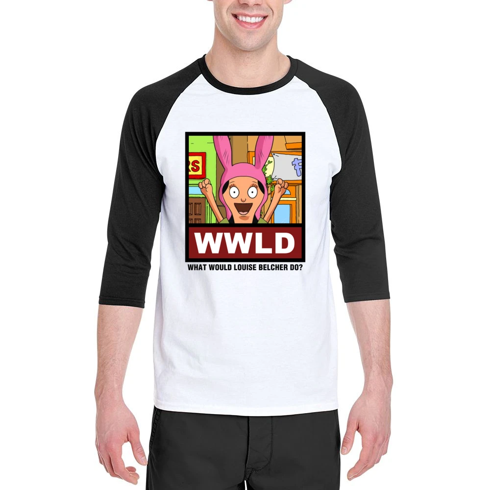 What Would Louise Belcher Do WWLD Bobs Burgers Men 3/4 Sleeve T-Shirt