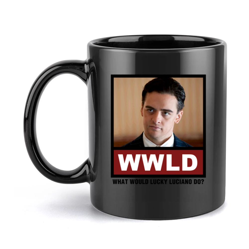 What Would Lucky Luciano Do WWLD Boardwalk Empire Black Mug