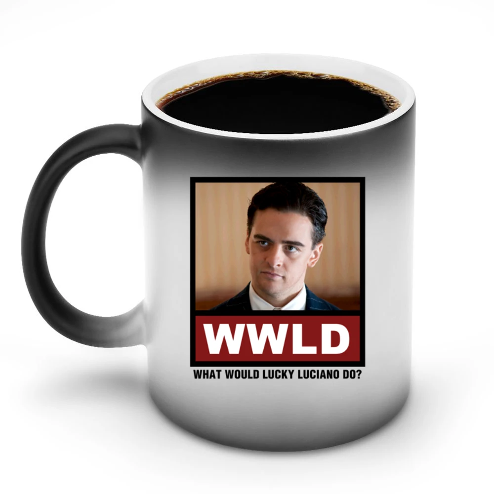 What Would Lucky Luciano Do WWLD Boardwalk Empire Discoloration Mug
