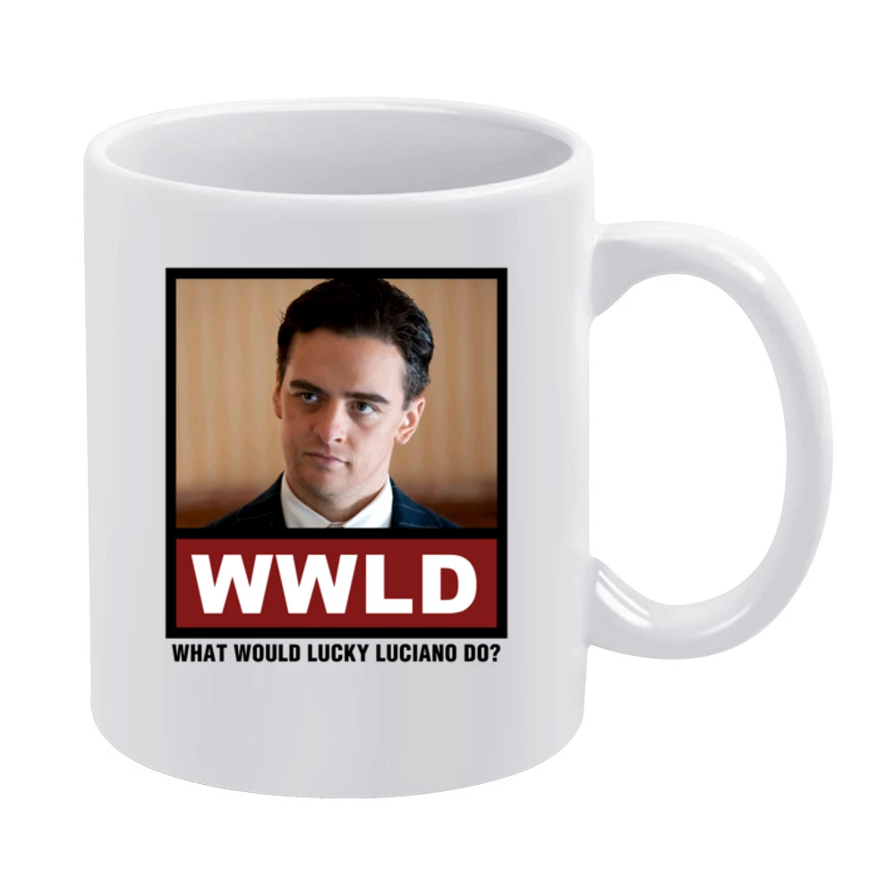What Would Lucky Luciano Do WWLD Boardwalk Empire White Mug
