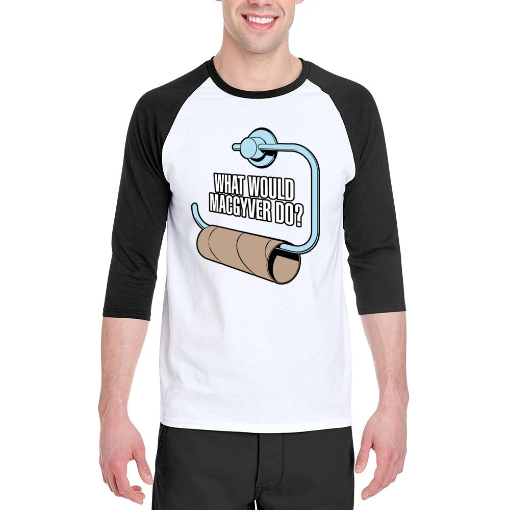 What Would MacGyver Do Men 3/4 Sleeve T-Shirt