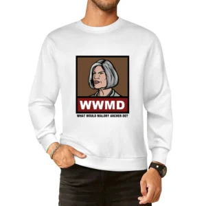 What Would Malory Archer Do WWMD Archer European Size Pullover Sweater