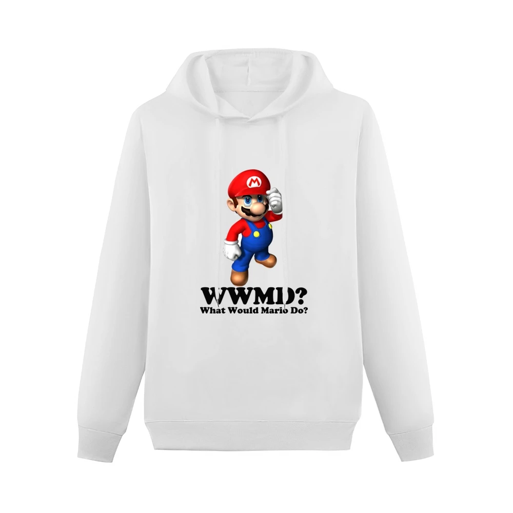 What Would Mario Do Men Hoodie Without Pocket