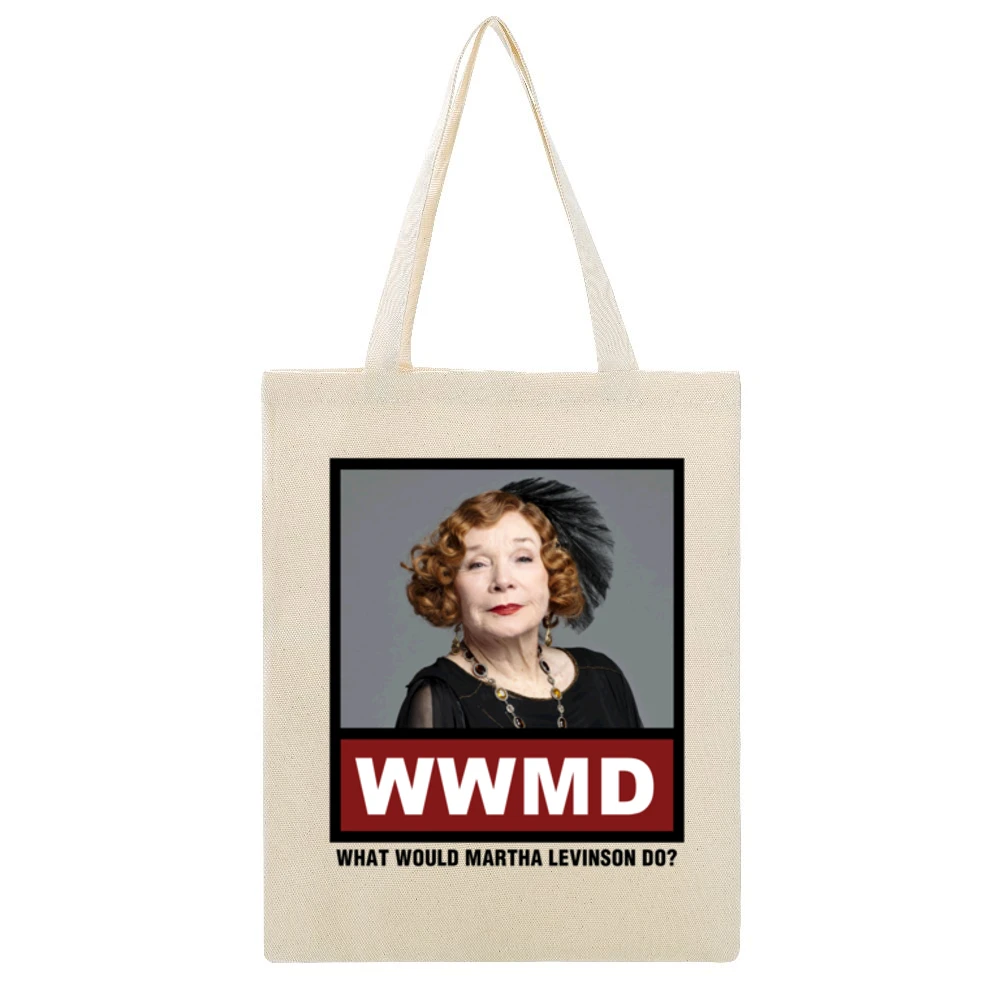 What Would Martha Levinson Do WWMD Downton Abbey Beige Canvas Tote Shopping Bag