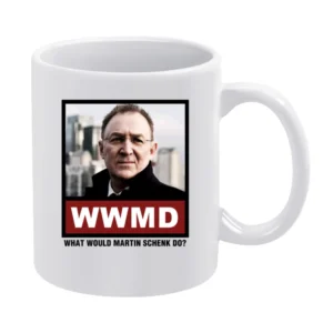 What Would Martin Schenk Do WWMD Luther White Mug