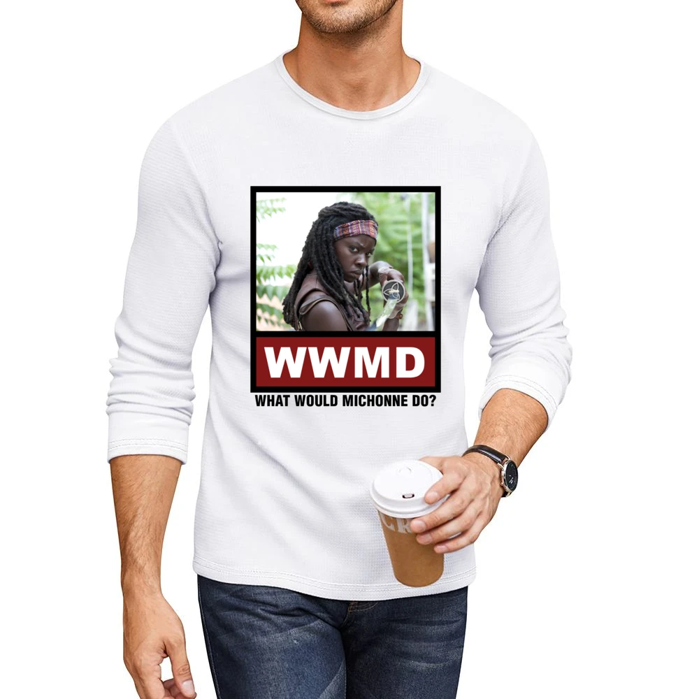 What Would Michonne Do WWMD The Walking Dead Men CrewNeck Long Sleeve T-Shirt