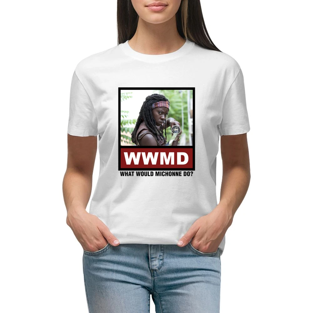 What Would Michonne Do WWMD The Walking Dead Premium Women Ladies T-shirt