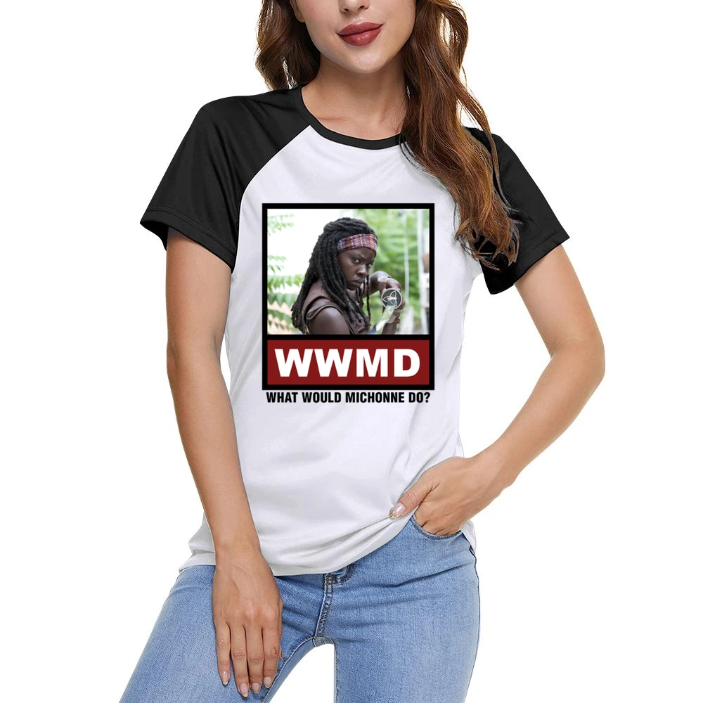 What Would Michonne Do WWMD The Walking Dead Women Ladies Short Sleeve T-Shirt