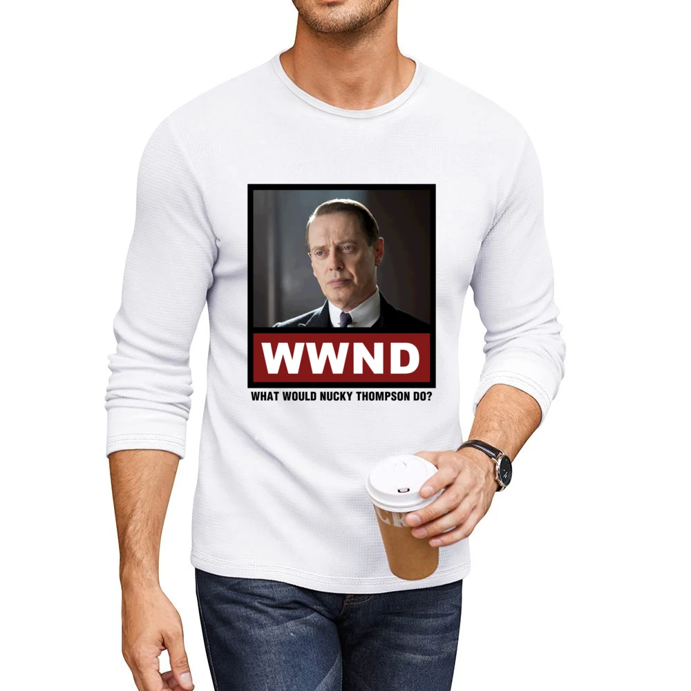 What Would Nucky Thompson Do WWND Boardwalk Empire Men CrewNeck Long Sleeve T-Shirt