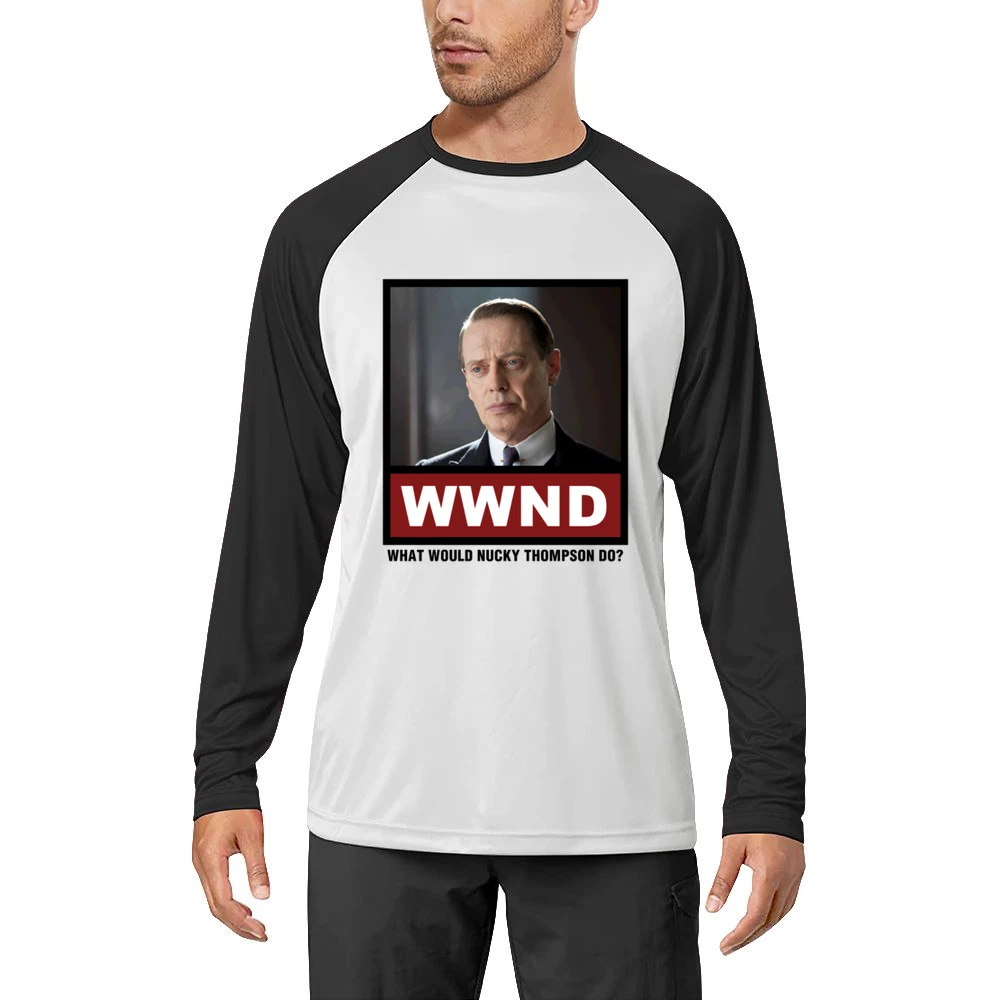 What Would Nucky Thompson Do WWND Boardwalk Empire Men Long Sleeve T-Shirt