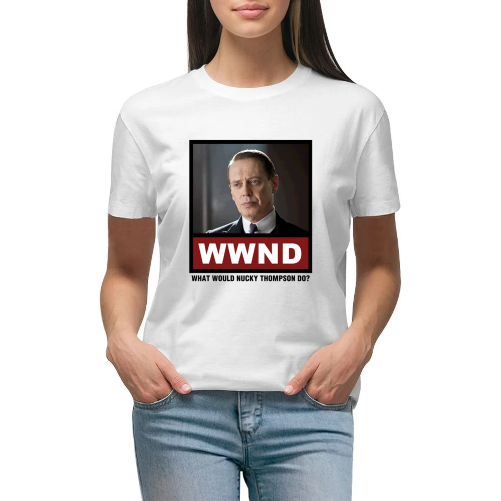What Would Nucky Thompson Do WWND Boardwalk Empire Premium Women Ladies T-shirt