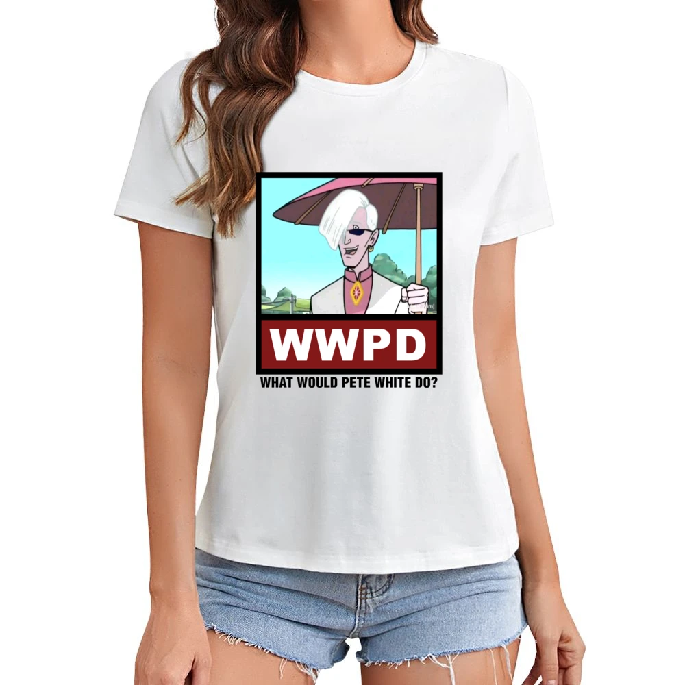 What Would Pete White Do WWPD The Venture Bros Asian Size Women Ladies T-shirt