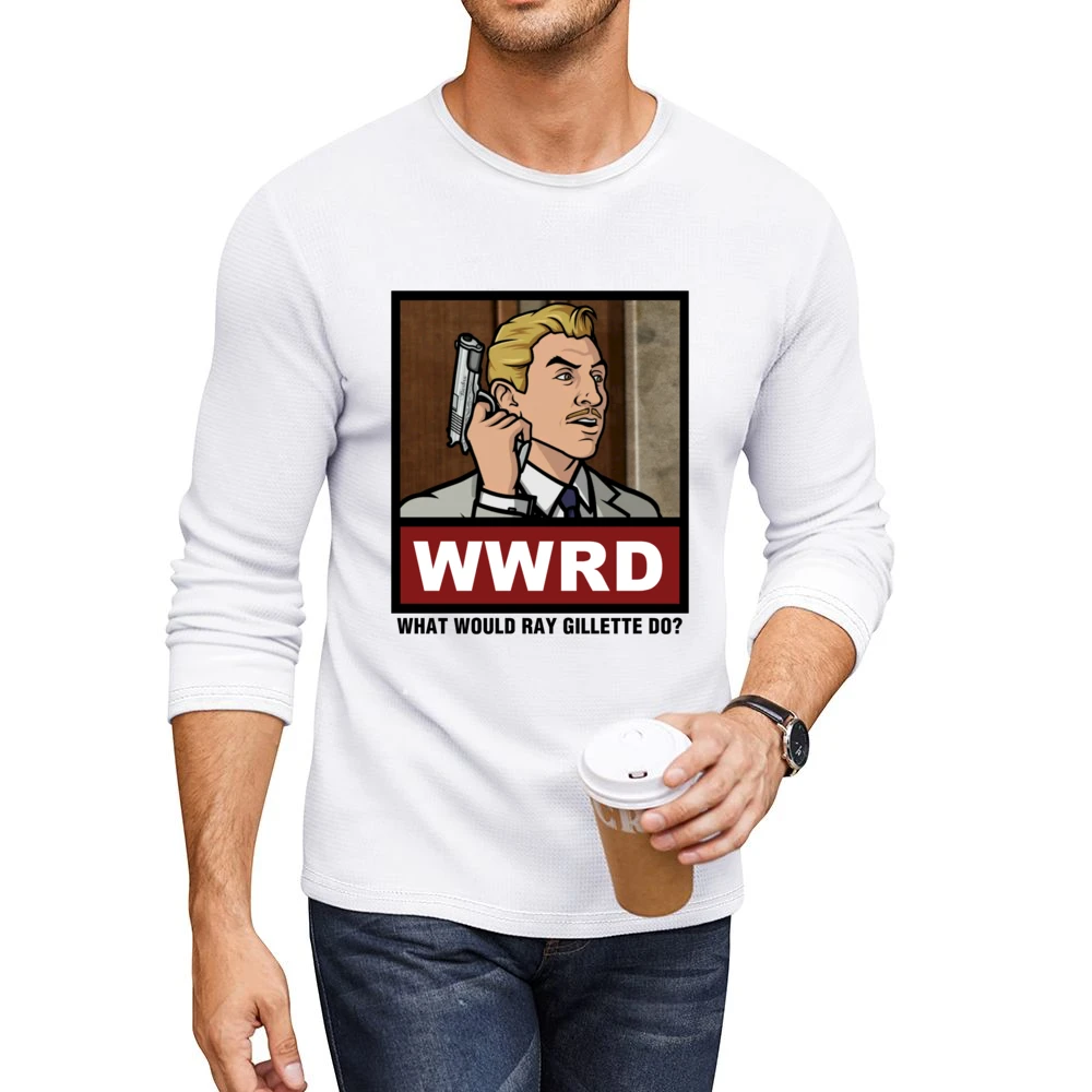 What Would Ray Gillette Do WWRD Archer Men CrewNeck Long Sleeve T-Shirt