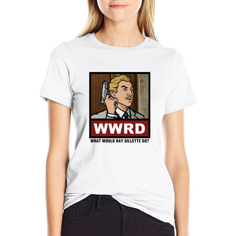 What Would Ray Gillette Do WWRD Archer US Size Women Ladies T-shirt