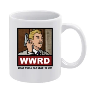 What Would Ray Gillette Do WWRD Archer White Mug