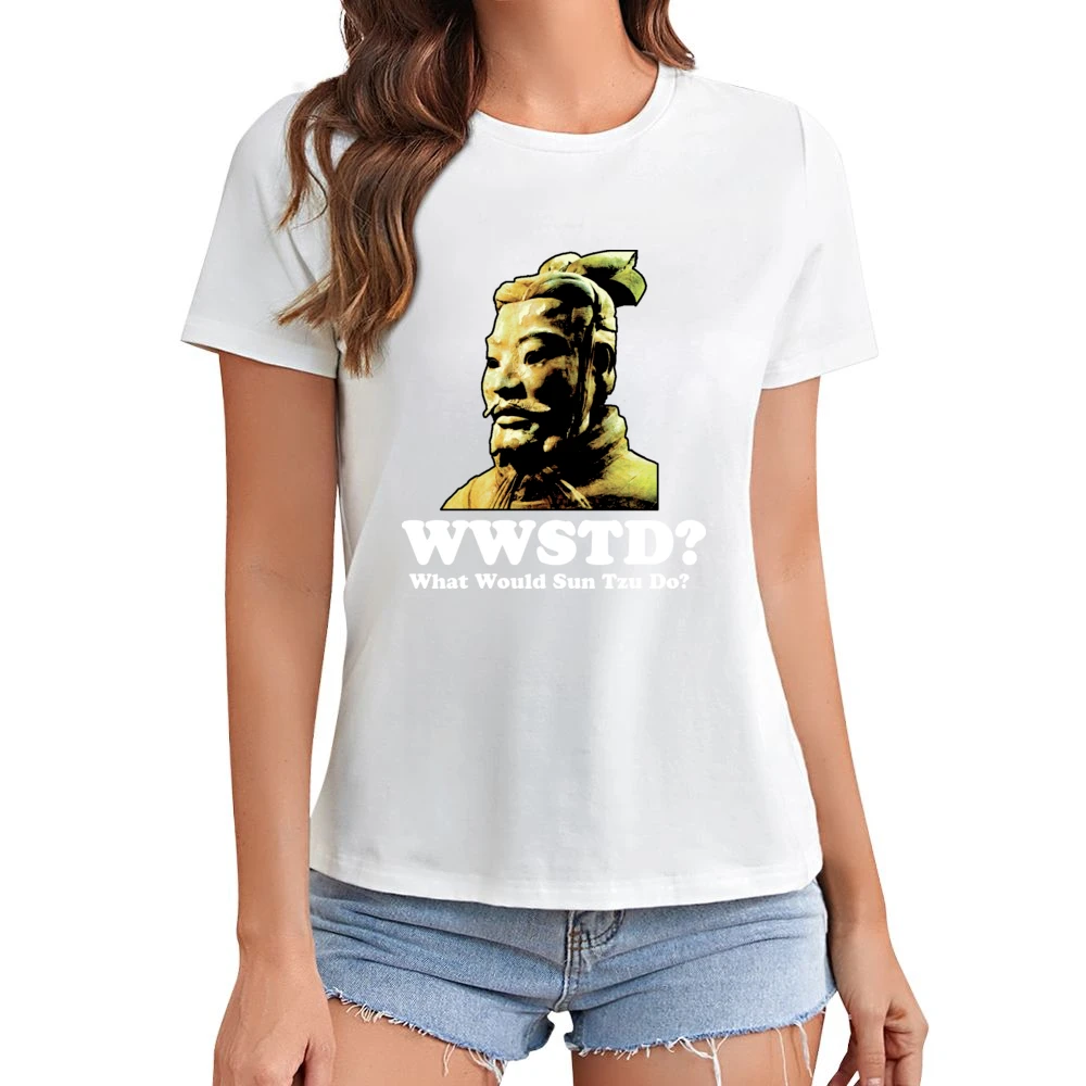 What Would Sun Tzu Do Asian Size Women Ladies T-shirt