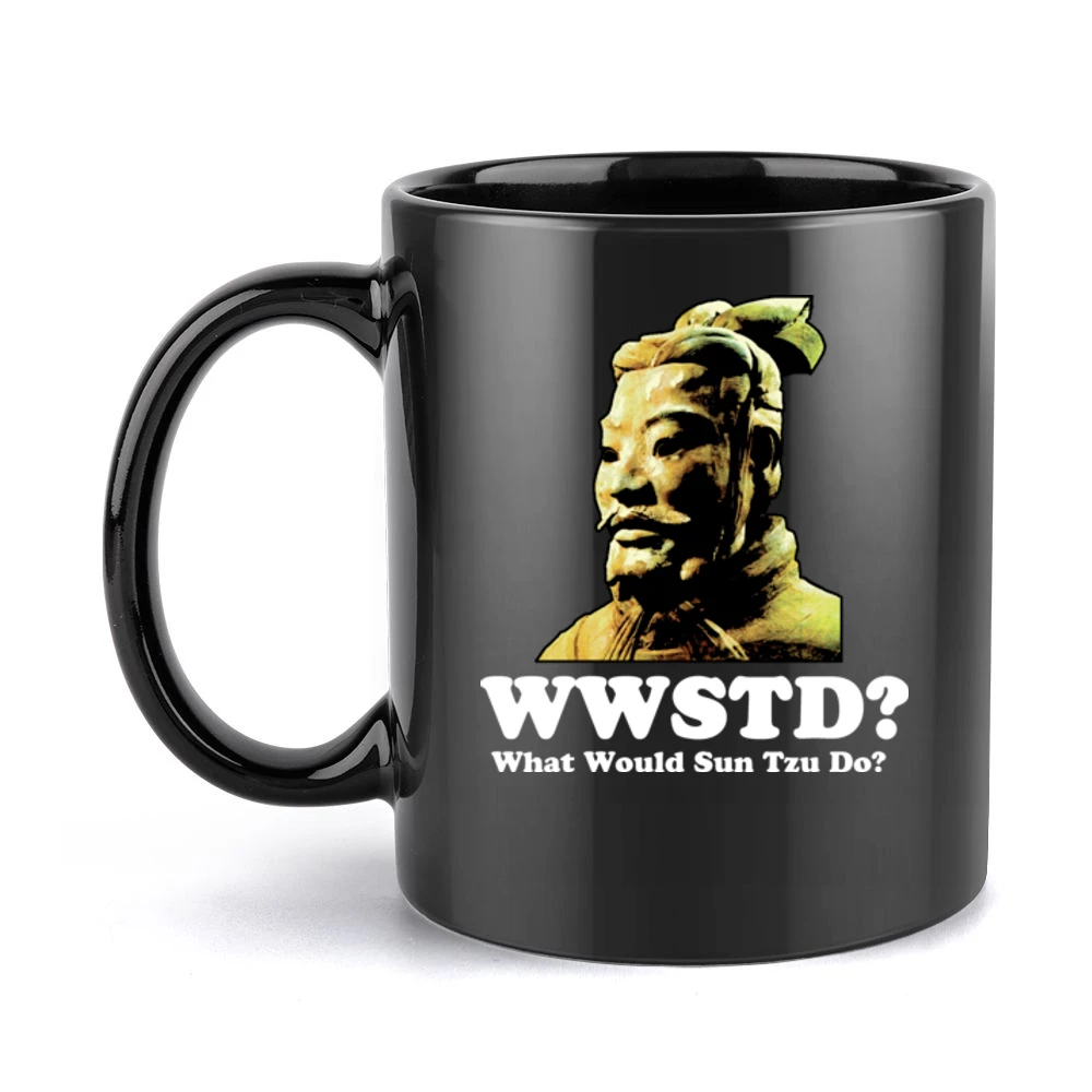 What Would Sun Tzu Do Black Mug