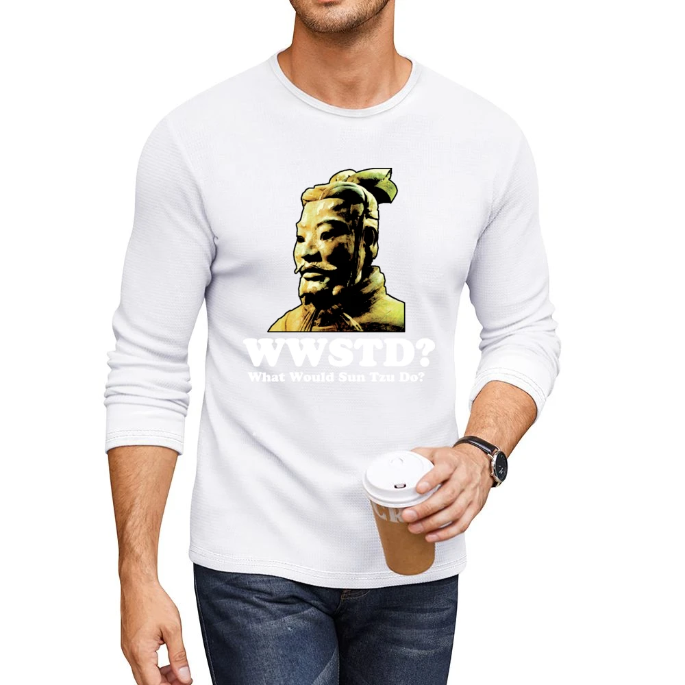 What Would Sun Tzu Do Men CrewNeck Long Sleeve T-Shirt