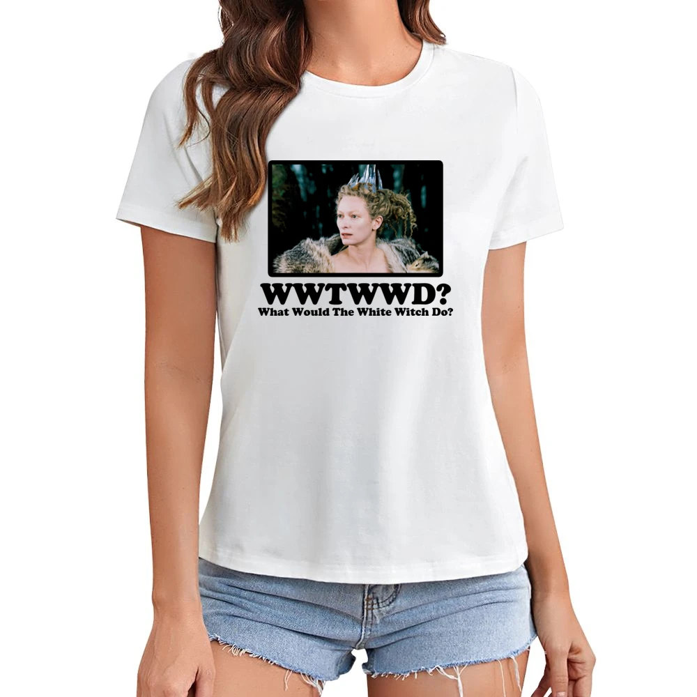 What Would The White Witch Do Asian Size Women Ladies T-shirt