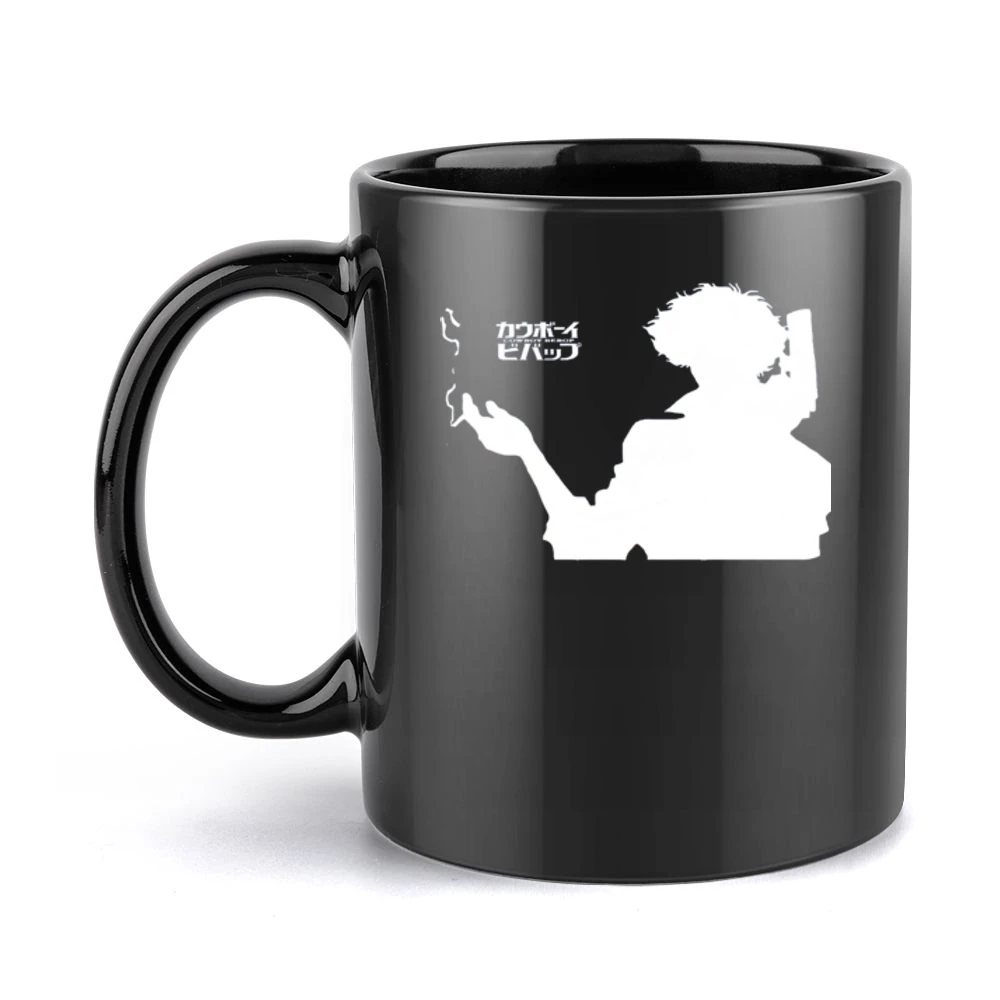 Whatever happens cowboy Bebop smoking spike spiegel bounty hunter T Sh Black Mug