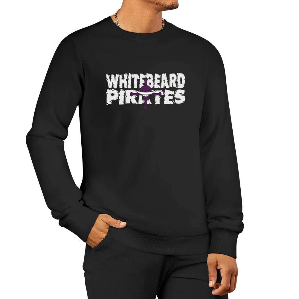 Whitebeard pirates shirohige kaizoku One piece anime manga Eichiro od Men Pullover Sweatshirt