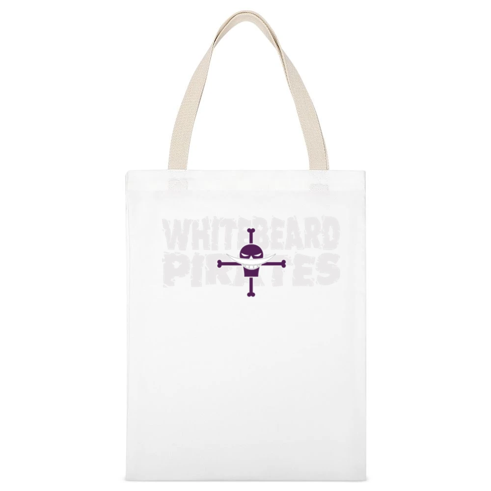 Whitebeard pirates shirohige kaizoku One piece anime manga Eichiro od White Canvas Tote Shopping Bag