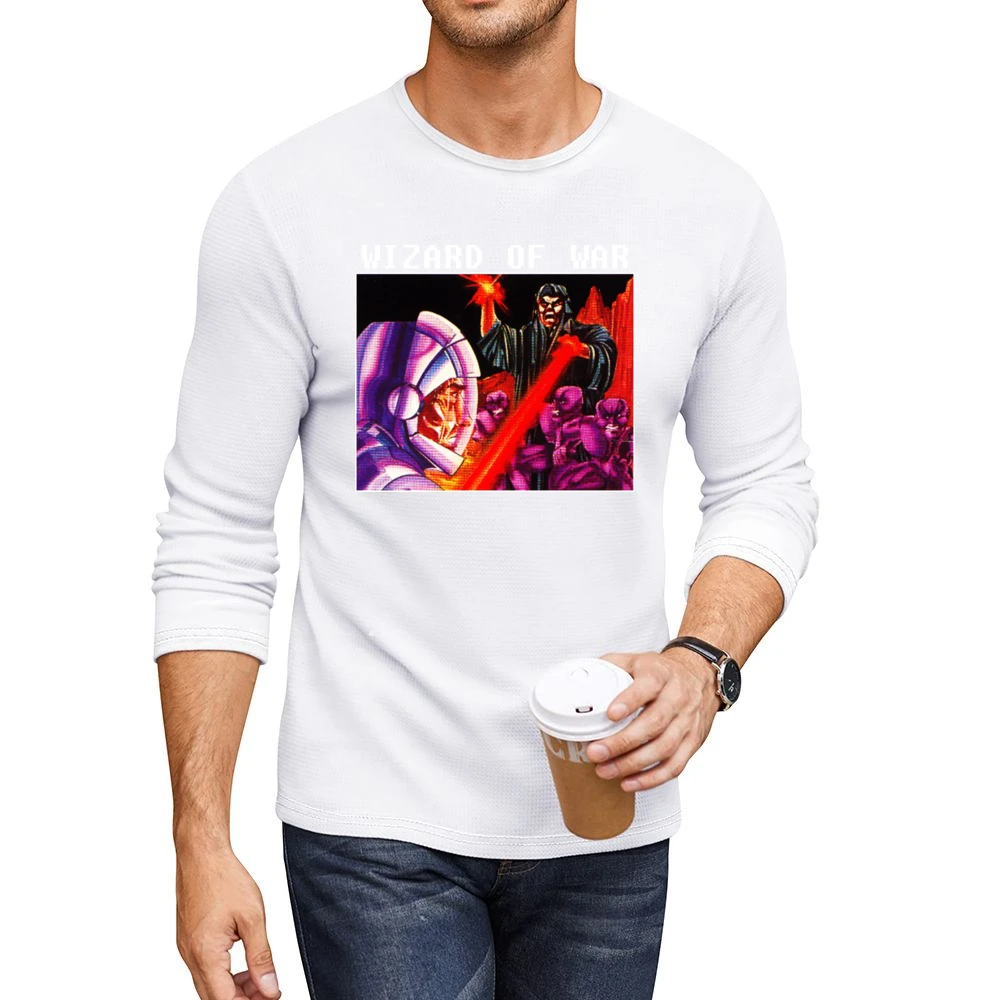 Wizard Of War Video Game Retro 80s Men CrewNeck Long Sleeve T-Shirt