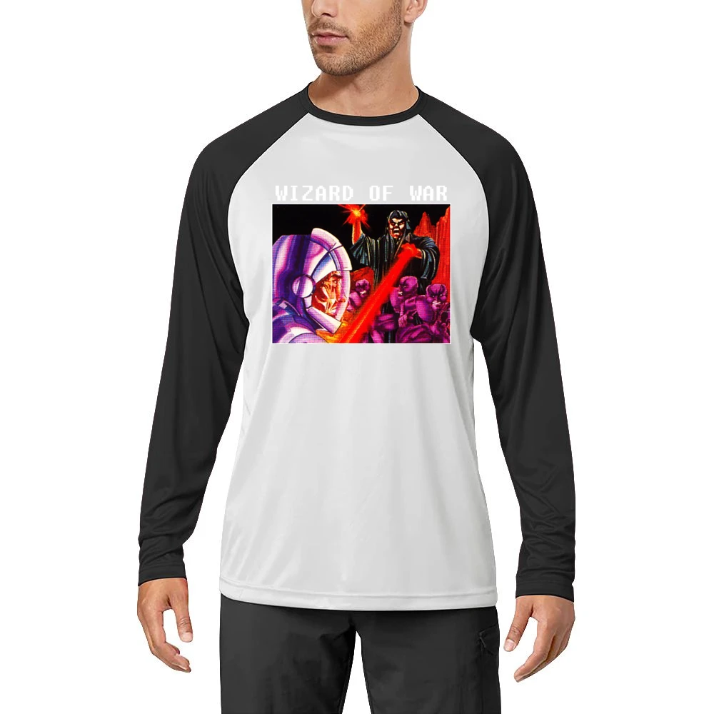 Wizard Of War Video Game Retro 80s Men Long Sleeve T-Shirt