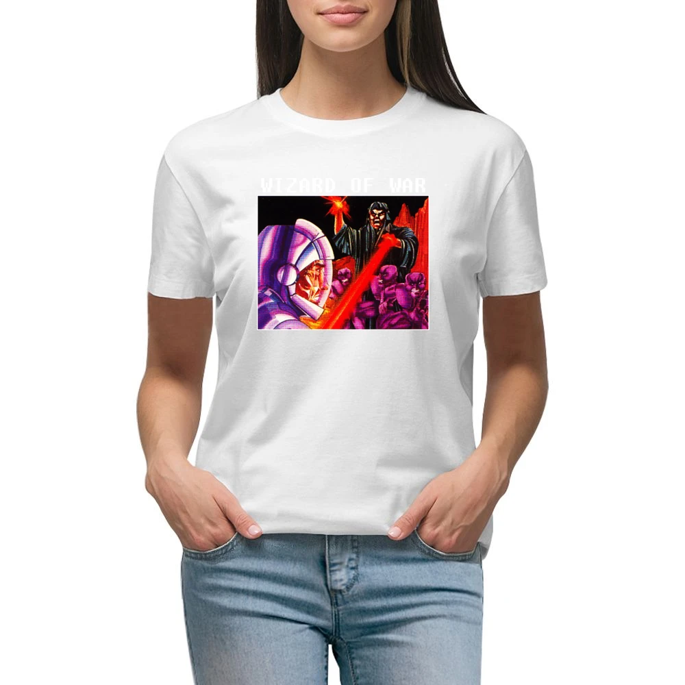 Wizard Of War Video Game Retro 80s Premium Women Ladies T-shirt
