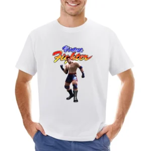 Wolf Hawkfield Virtua Fighter Arcade Fighting Retro Video Game Charact Asian Size Men T-Shirt