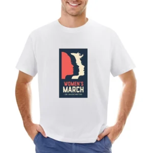 Womans March on Washington black Tshirt Asian Size Men T-Shirt