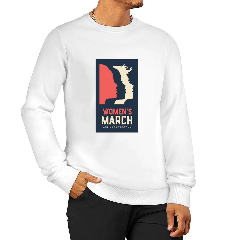 Womans March on Washington black Tshirt Men Pullover Sweatshirt