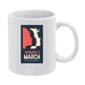 Womans March on Washington black Tshirt White Mug