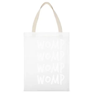Womp Womp Dubstep Electronic House Music Sound White Canvas Tote Shopping Bag
