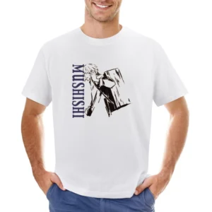 Wondering Mushi master Ginko Mushishi manga anime Asian Size Men T-Shirt
