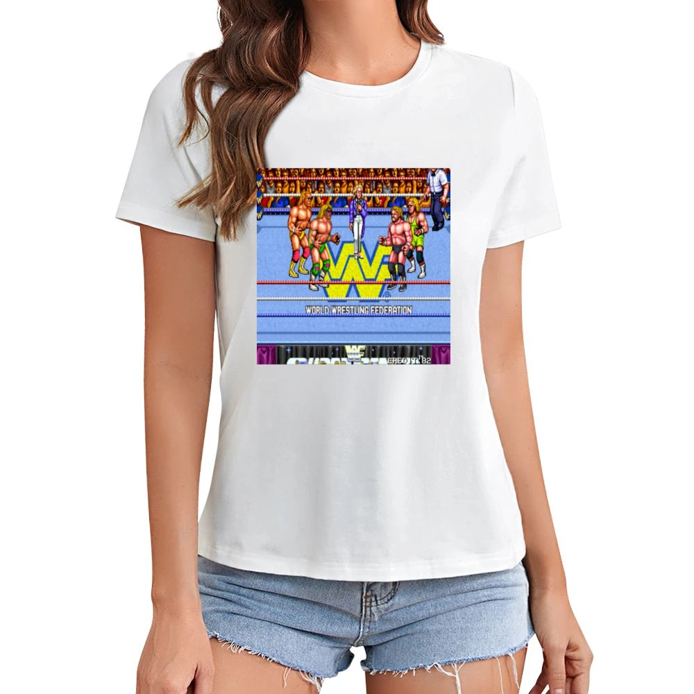 Wrestling Video Game Tshirt Asian Size Women Ladies T-shirt