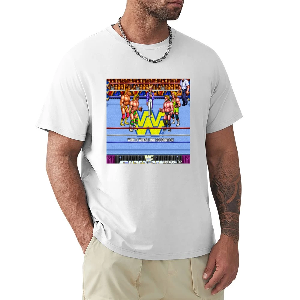 Wrestling Video Game Tshirt Premium Men T-shirt