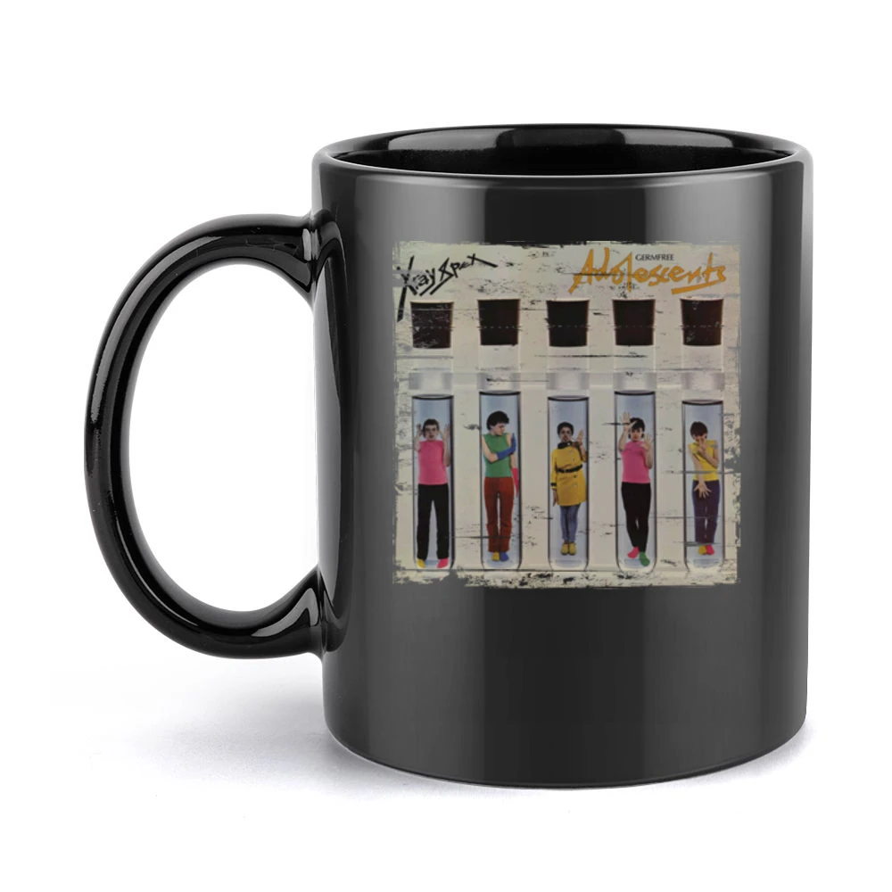 X Ray Spex Germ Free Adolescents Album Cover Distressed Image Black Mug