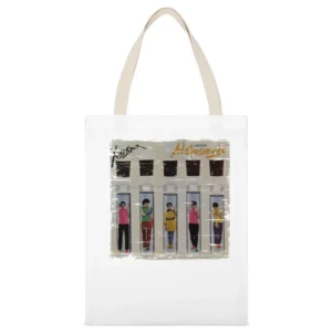 X Ray Spex Germ Free Adolescents Album Cover Distressed Image White Canvas Tote Shopping Bag