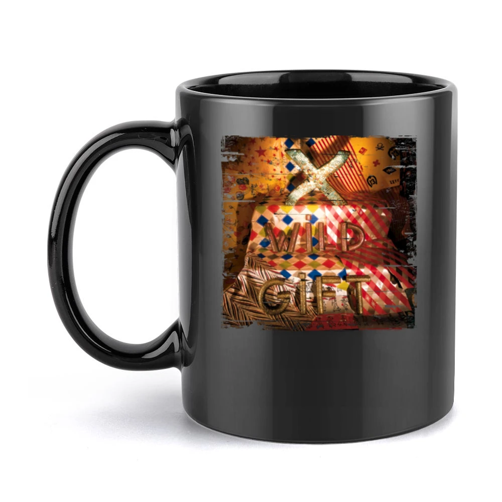X Wild Gift Album Cover Distressed Image Black Mug