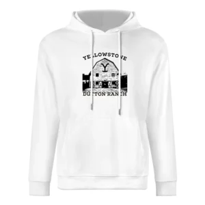 Yellowstone Show Dutton Ranch Vintage Style Barn European Size Men Hoodie
